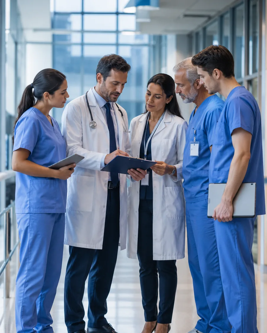 Equipe médica de clínica e hospital com carteira de inadimplência para ceder à Anza Capital