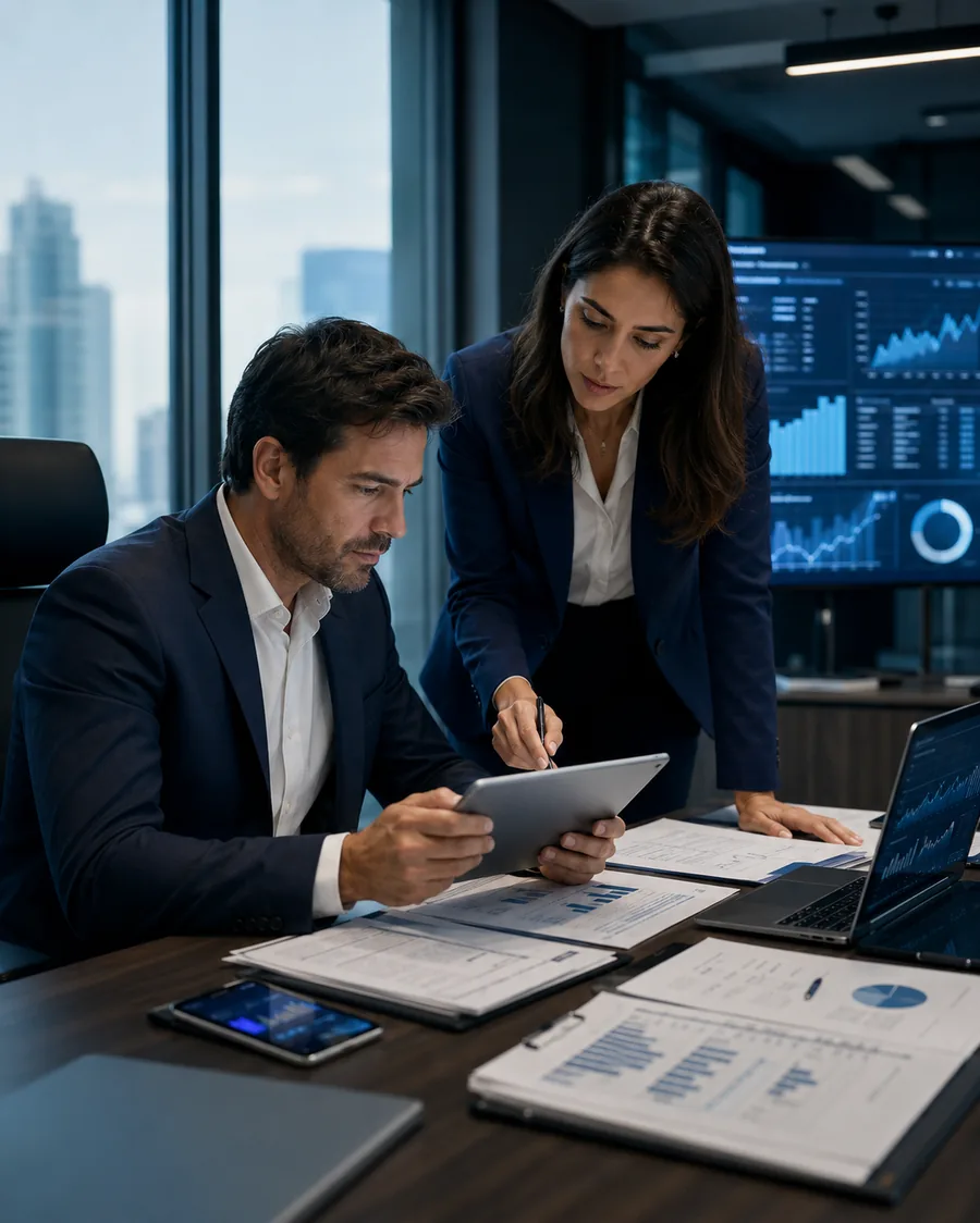 Equipe da Anza Capital analisando compra de carteira de crédito vencido de securitizadoras e fintechs